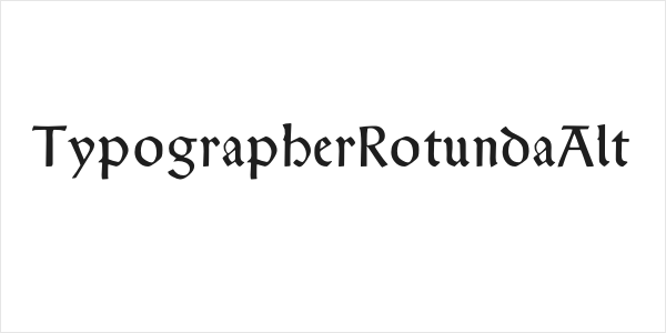 TypographerRotundaAlt Logo