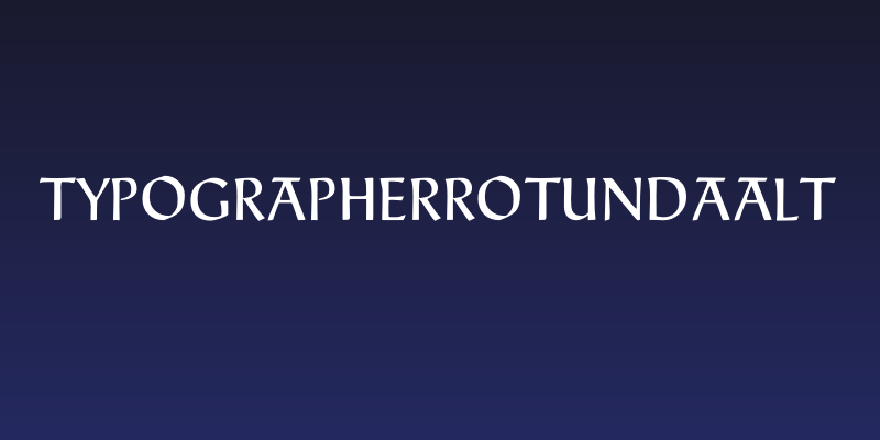 TypographerRotundaAlt Social Header