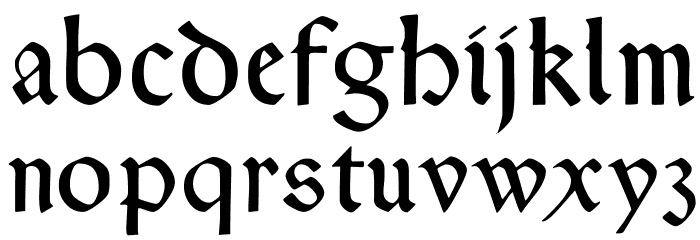 TypographerRotundaAlt Font LOWERCASE