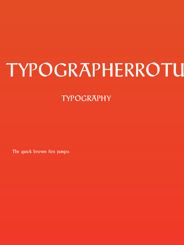 TypographerRotunda Poster