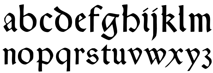 TypographerRotunda Font LOWERCASE