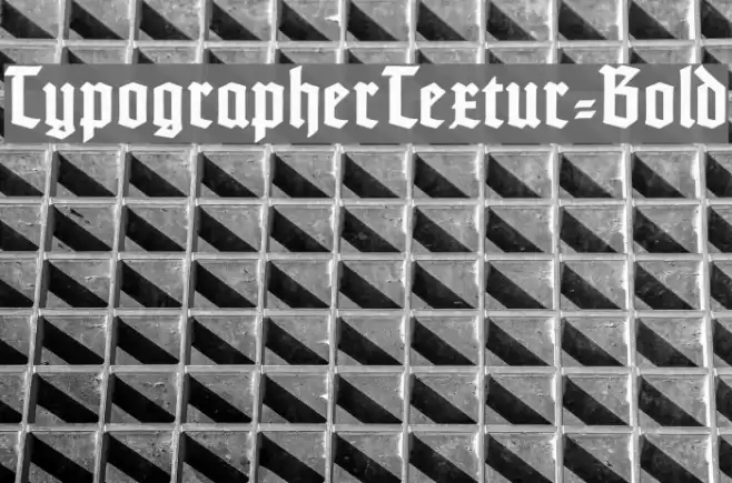 TypographerTextur-Bold Font examples