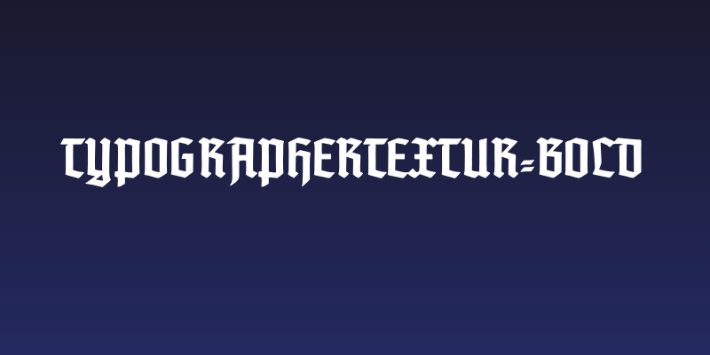 TypographerTextur-Bold Social Header