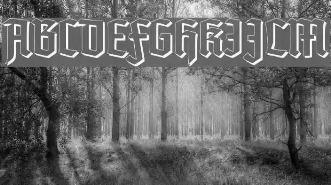 TypographerTextur Schatten Font examples