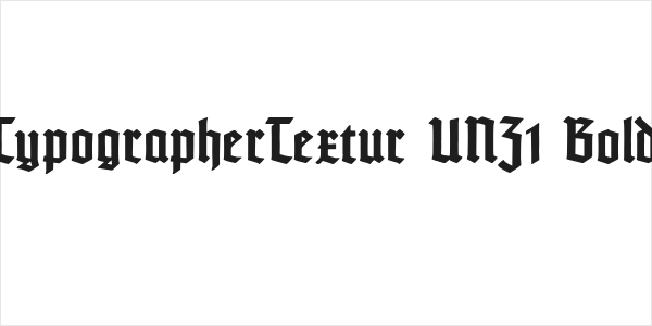 TypographerTextur UNZ1 Bold Logo