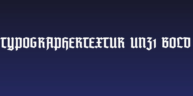 TypographerTextur UNZ1 Bold Social Header