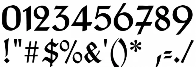 TypographerTextur UNZ1 Font OTHER CHARS