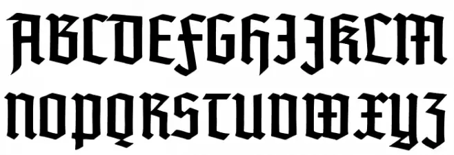 TypographerTextur UNZ1 フォント 大文字