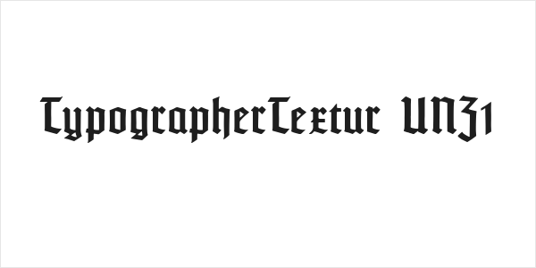 TypographerTextur UNZ1 Logo