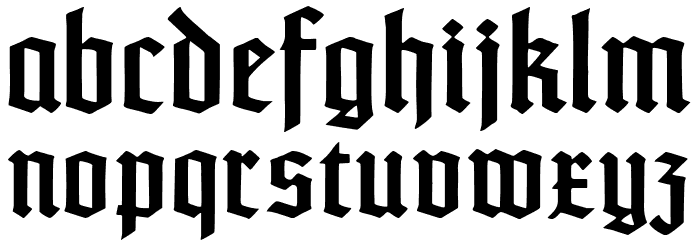 TypographerTextur UNZ1 Font LOWERCASE