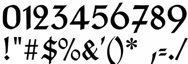 TypographerTextur Font OTHER CHARS