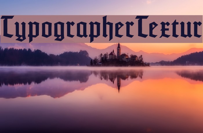 TypographerTextur Font examples