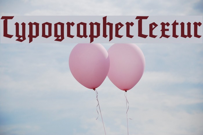 TypographerTextur Font examples