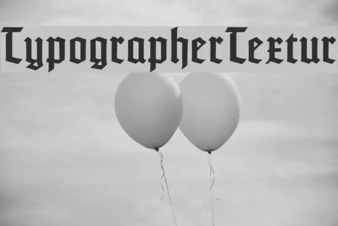 TypographerTextur Font examples