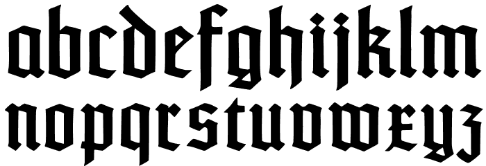 TypographerTextur Font LOWERCASE