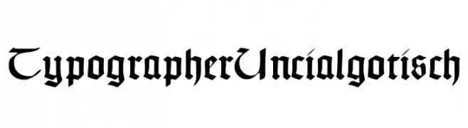 TypographerUncialgotisch  Скачать бесплатные шрифты