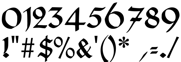 TypographerUncialgotisch Font OTHER CHARS