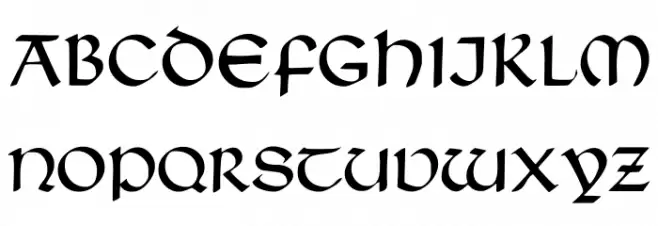 TypographerUncialgotisch Fonte MAIÚSCULAS