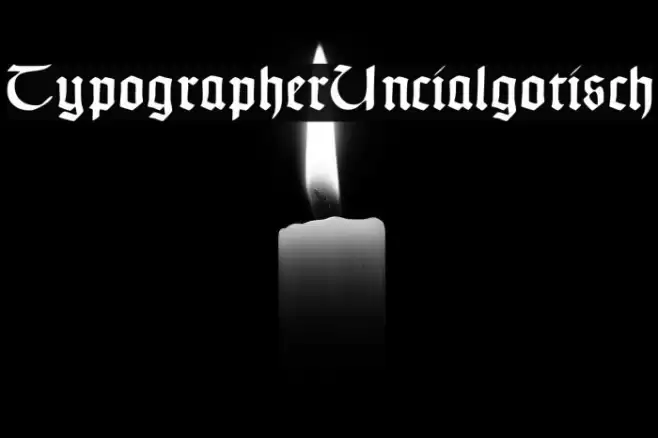 TypographerUncialgotisch Font examples