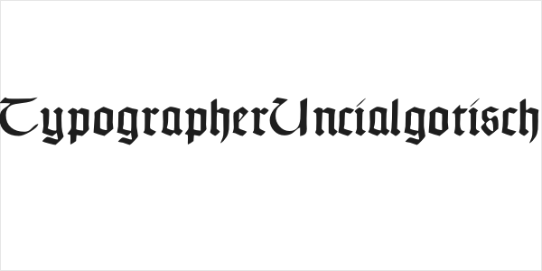 TypographerUncialgotisch Logo