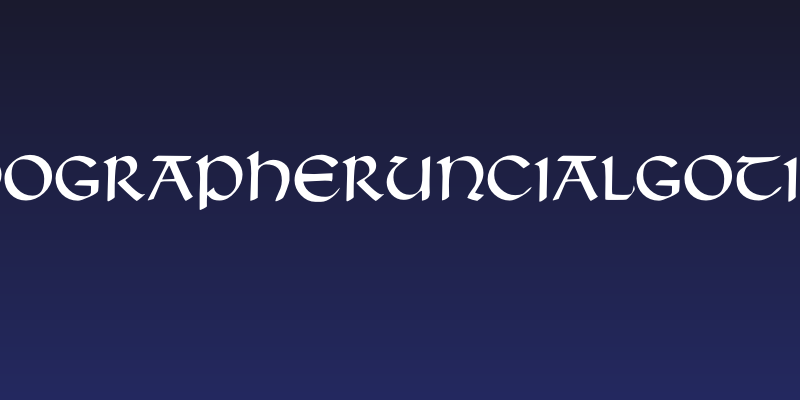 TypographerUncialgotisch Social Header