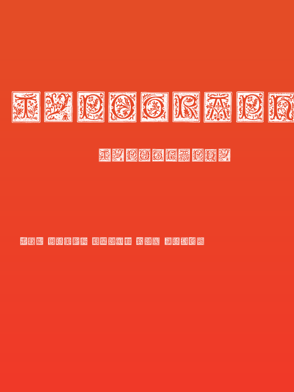 TypographerWoodcutInitialsOne Poster