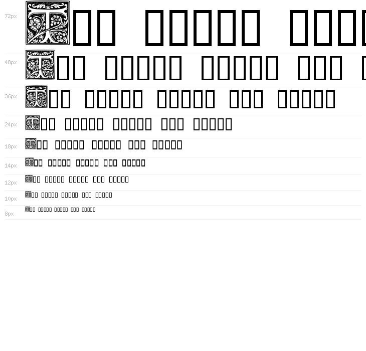 TypographerWoodcutInitialsTwo Reduced Waterfall