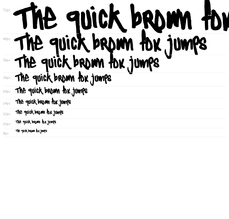 Typographic Onedalism Waterfall