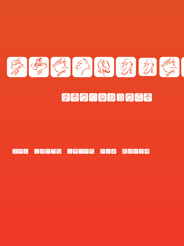 TypographicHeadPaintings Poster