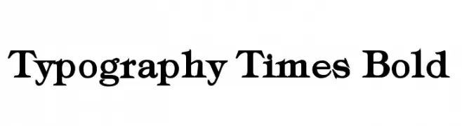 Typography Times Bold  フリーフォントのダウンロード