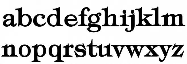 Typography Times Bold Caratteri MINUSCOLO