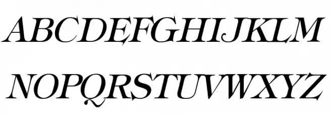 Typography Times Italic Polices MAJUSCULES