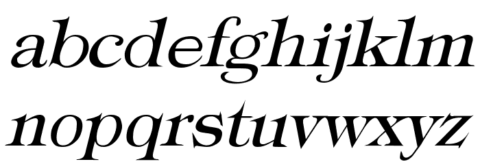 Typography Times Italic Font Litere mici