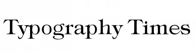 Typography Times  フリーフォントのダウンロード