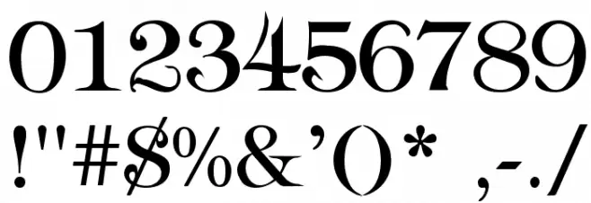 Typography Times Font OTHER CHARS