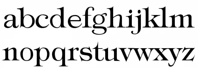 Typography Times Caratteri MINUSCOLO