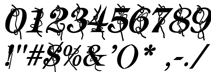 Typography ties Bold Italic Font OTHER CHARS