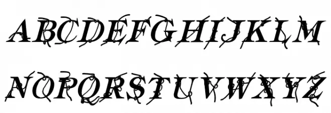 Typography ties Bold Italic خط أحرف كبيرة