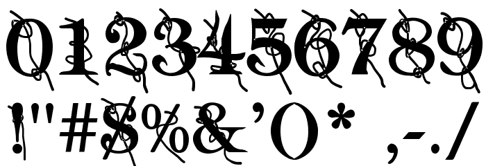 Typography ties Bold Font OTHER CHARS