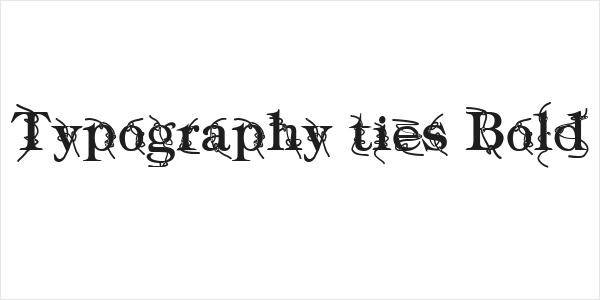 Typography ties Bold Logo