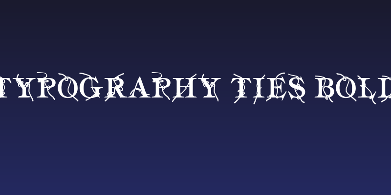 Typography ties Bold Social Header