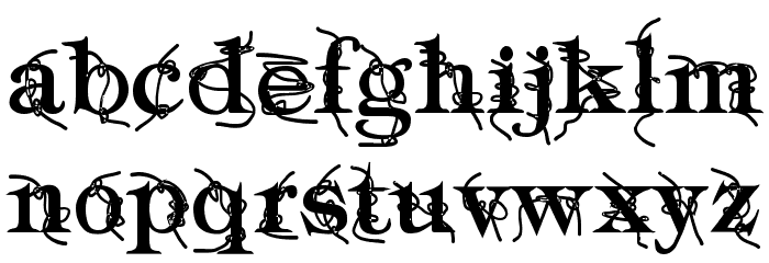 Typography ties Bold Font LOWERCASE