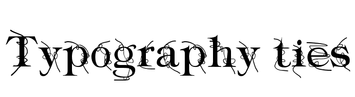 Typography ties  font caratteri gratis