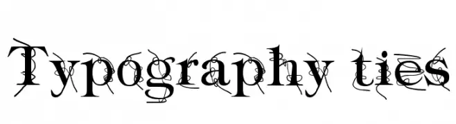 Typography ties  font caratteri gratis