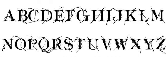 Typography ties Schriftart Groß