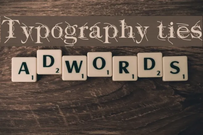 Typography ties Example 1