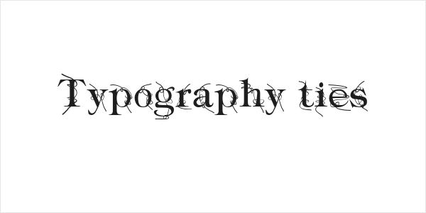 Typography ties Logo