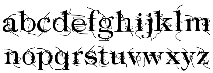 Typography ties Font LOWERCASE