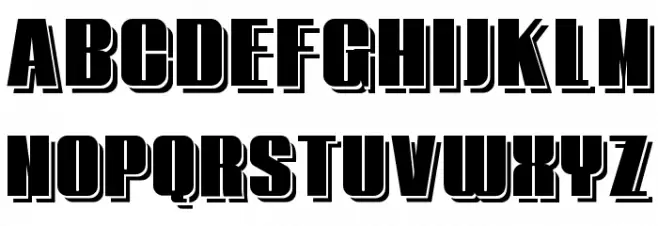 Typoline Demi Shadow Шрифта ВЕРХНИЙ