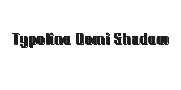 Typoline Demi Shadow Logo